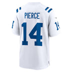 Kooe IN.Colts #14 Alec Pierce Player White Home Game Stitched Jerseys
