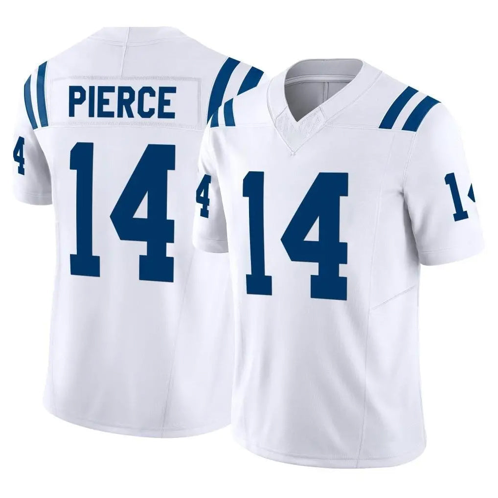 Kooe IN.Colts #14 Alec Pierce Player White Limited Vapor F.U.S.E. Home Game Stitched Jerseys