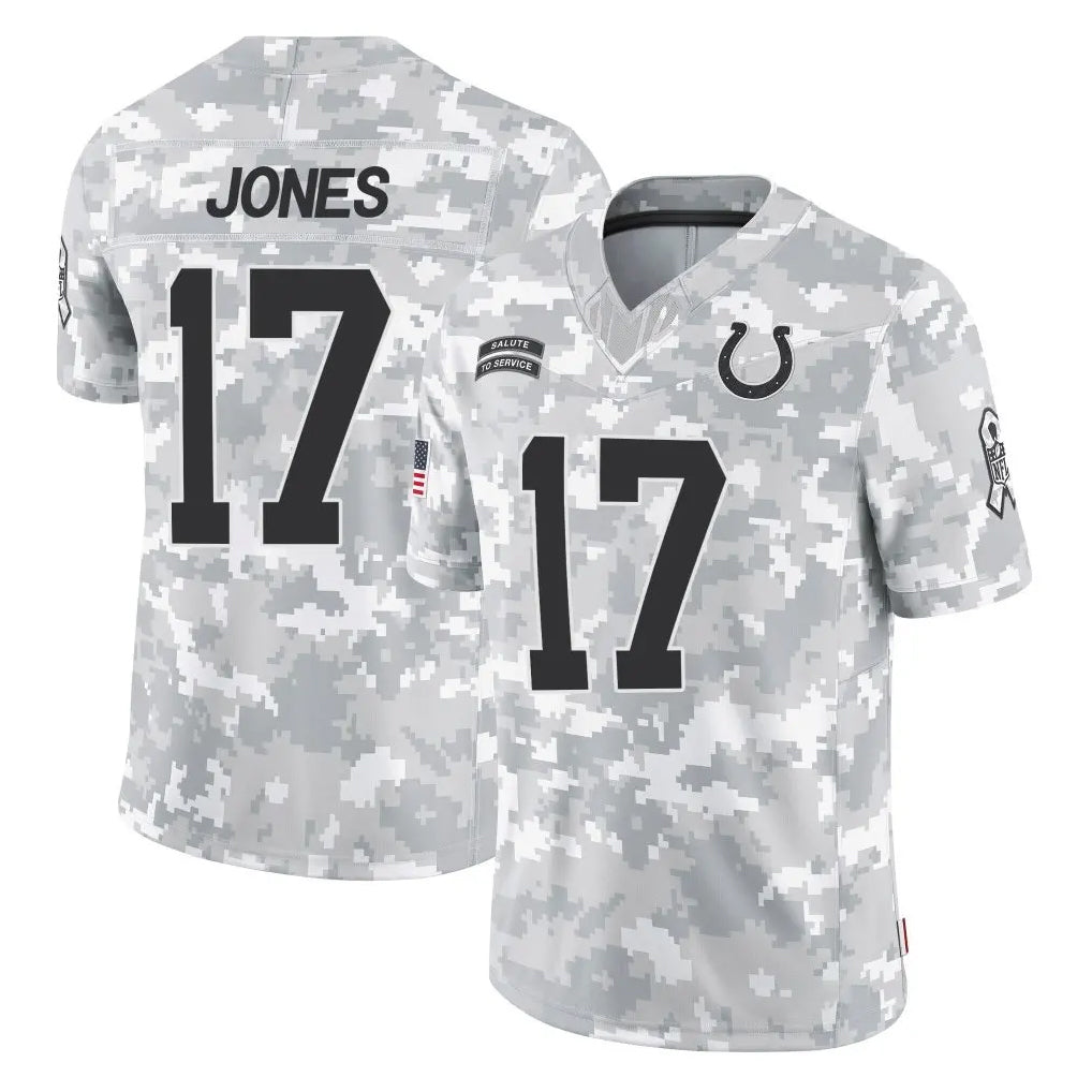 Kooe IN.Colts #17 Daniel Jones Player Arctic Camo Salute To Service Limited Game Stitched Jerseys