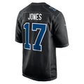 Kooe IN.Colts #17 Daniel Jones Player Carbon Black Fashion Game Stitched Jerseys