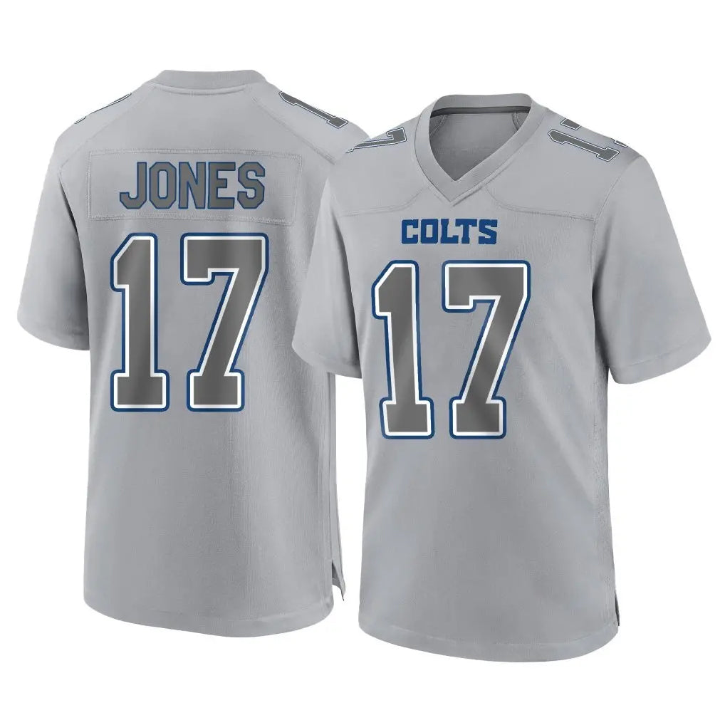 Kooe IN.Colts #17 Daniel Jones Player Gray Atmosphere Fashion Home Game Stitched Jerseys