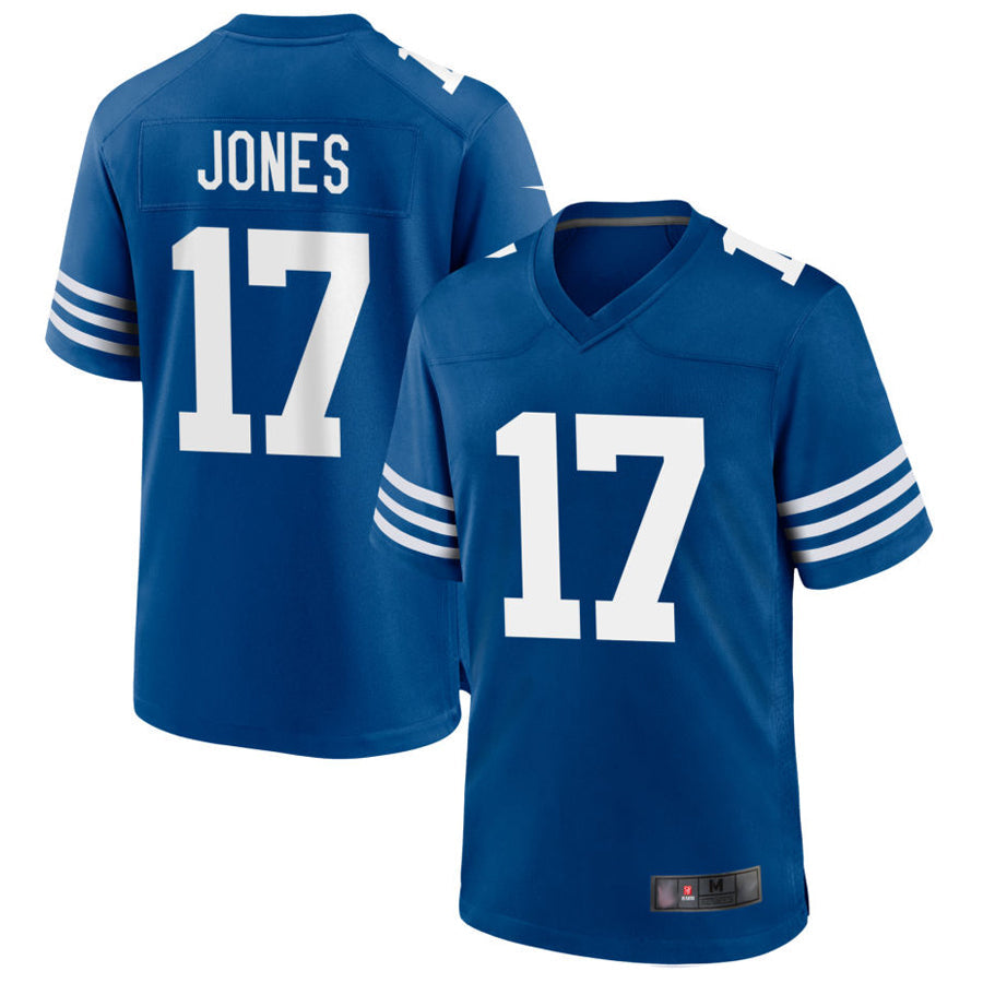 Kooe IN.Colts #17 Daniel Jones Player Royal Limited Game Stitched Jerseys