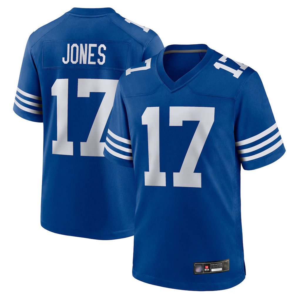 Kooe IN.Colts #17 Daniel Jones Player Royal Limited Home Game Stitched Jerseys