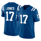 Kooe IN.Colts #17 Daniel Jones Player Royal Limited Vapor F.U.S.E. Home Game Stitched Jerseys