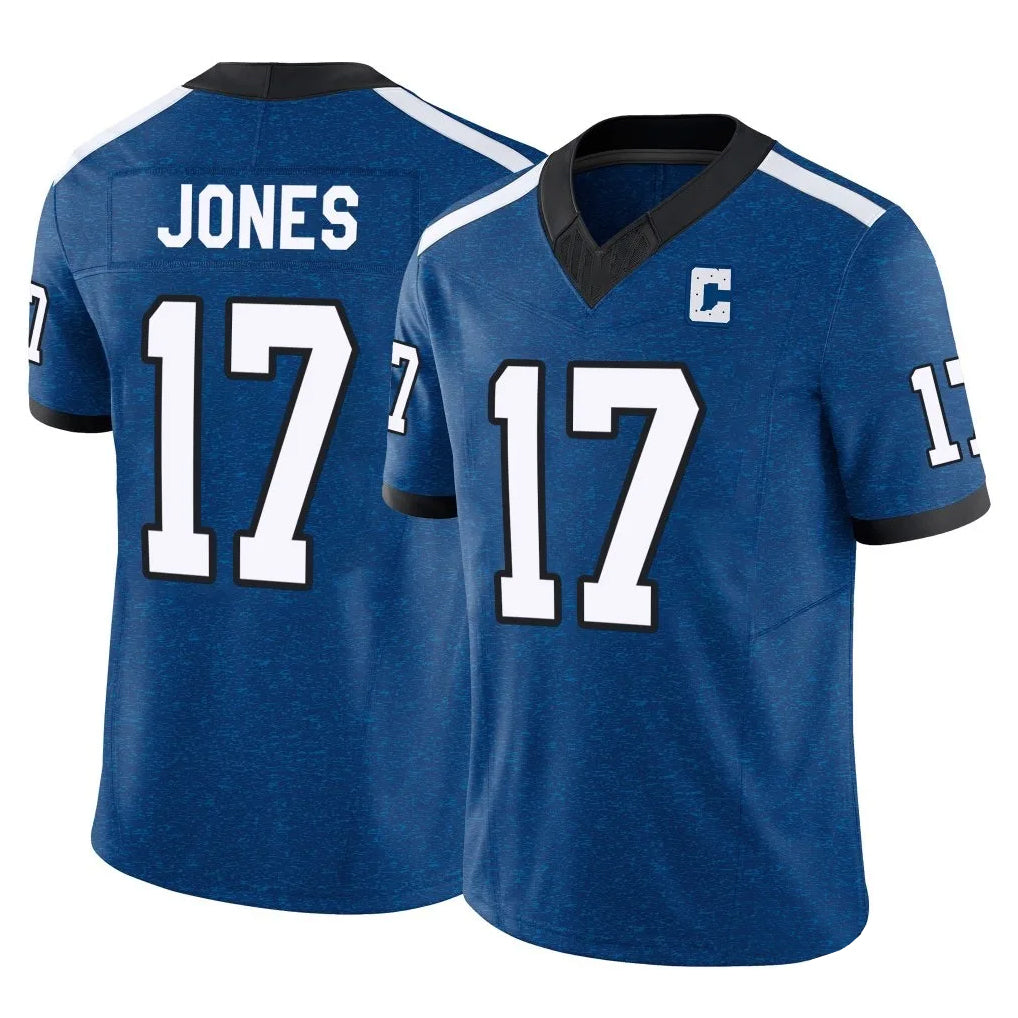 Kooe IN.Colts #17 Daniel Jones Player Royal Vapor F.U.S.E. Limited Stitched Jerseys