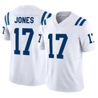 Kooe IN.Colts #17 Daniel Jones Player White Limited Vapor F.U.S.E. Home Game Stitched Jerseys