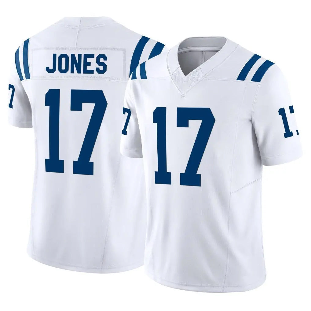 Kooe IN.Colts #17 Daniel Jones Player White Limited Vapor F.U.S.E. Home Game Stitched Jerseys