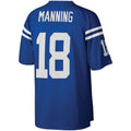 Kooe IN.Colts #18 Peyton Manning Mitchell & Ness Royal Big & Tall Retired Player Replica Stitched Jerseys