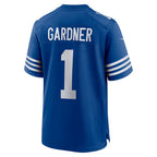 Kooe IN.Colts #1 Ahmad Sauce Gardner Royal Alternate Game Stitched Jerseys