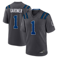 Kooe IN.Colts #1 Sauce Gardner Anthracite 2026 Rivalries Collection Game Stitched Jerseys