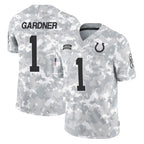 Kooe IN.Colts #1 Sauce Gardner Player Arctic Camo Salute To Service Limited Game Stitched Jerseys