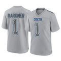 Kooe IN.Colts #1 Sauce Gardner Player Gray Atmosphere Fashion Home Game Stitched Jerseys