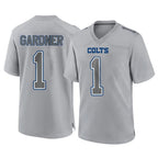 Kooe IN.Colts #1 Sauce Gardner Player Gray Atmosphere Fashion Home Game Stitched Jerseys