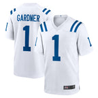 Kooe IN.Colts #1 Sauce Gardner Player White Home Game Stitched Jerseys