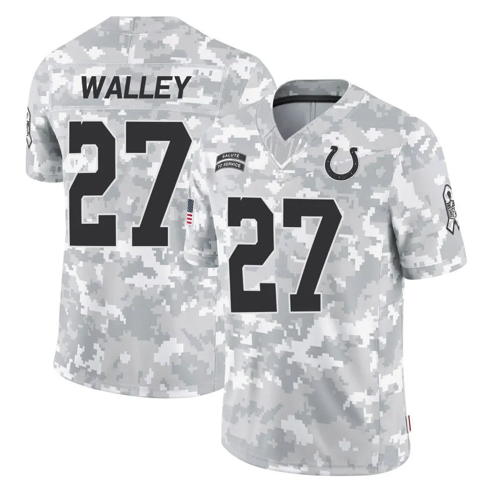 Kooe IN.Colts #27 Justin Walley Player Arctic Camo Salute To Service Limited Game Stitched Jerseys