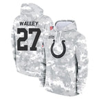 Kooe IN.Colts #27 Justin Walley Player Arctic Camo Salute to Service Hoodies Limited Game Stitched Jerseys