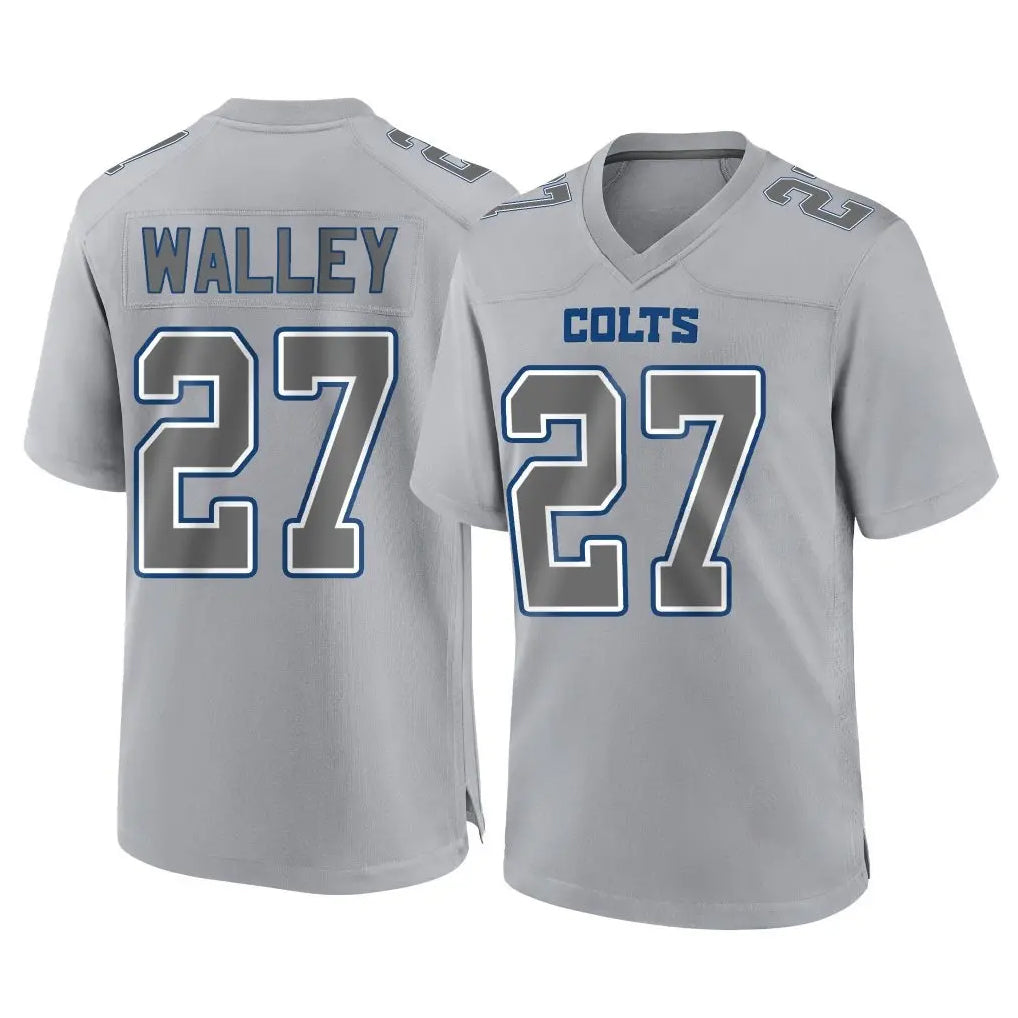 Kooe IN.Colts #27 Justin Walley Player Gray Atmosphere Fashion Home Game Stitched Jerseys