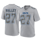 Kooe IN.Colts #27 Justin Walley Player Gray Atmosphere Fashion Home Game Stitched Jerseys