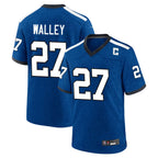 Kooe IN.Colts #27 Justin Walley Player Royal Alternate Indiana Nights Home Game Stitched Jerseys