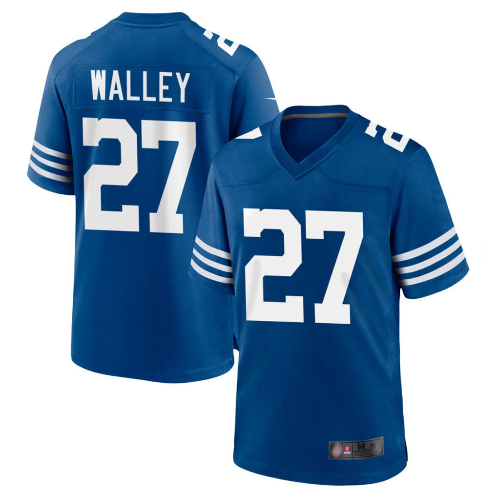 Kooe IN.Colts #27 Justin Walley Player Royal Limited Home Game Stitched Jerseys