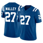 Kooe IN.Colts #27 Justin Walley Player Royal Limited Vapor F.U.S.E. Home Game Stitched Jerseys