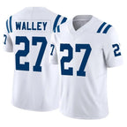 Kooe IN.Colts #27 Justin Walley Player White Limited Vapor F.U.S.E. Home Game Stitched Jerseys