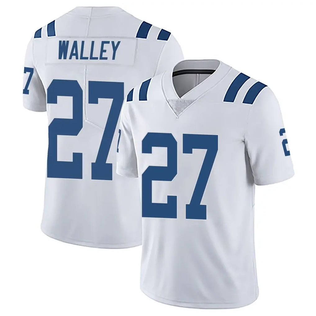 Kooe IN.Colts #27 Justin Walley Player White Limited Vapor Untouchable Home Game Stitched Jerseys