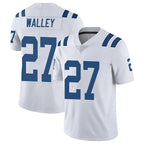 Kooe IN.Colts #27 Justin Walley Player White Limited Vapor Untouchable Home Game Stitched Jerseys