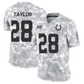 Kooe IN.Colts #28 Jonathan Taylor Player Arctic Camo Salute to Service Limited Stitched Jerseys