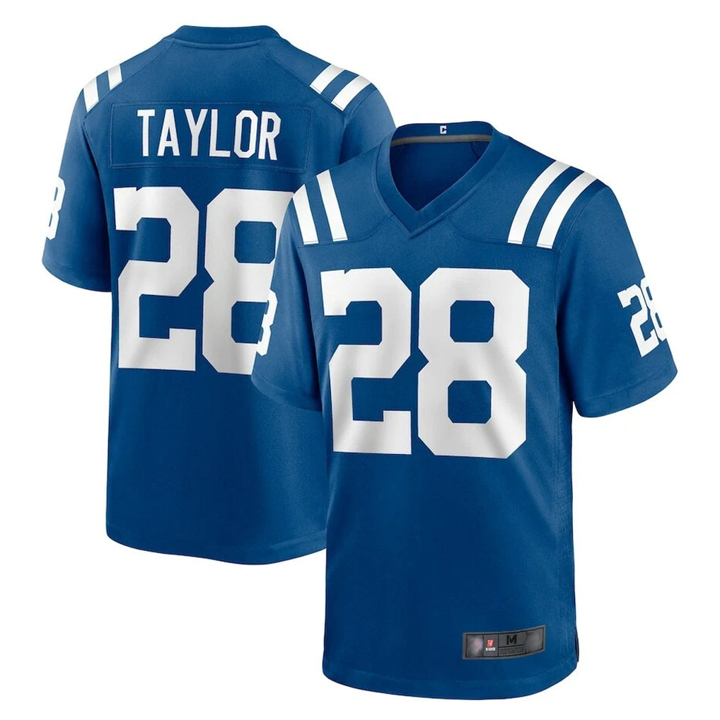 Kooe IN.Colts #28 Jonathan Taylor Player Royal Home Game Stitched Jerseys