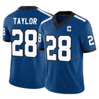 Kooe IN.Colts #28 Jonathan Taylor Player Royal Limited Indiana Nights Alternate Vapor F.U.S.E. Home Game Stitched Jerseys