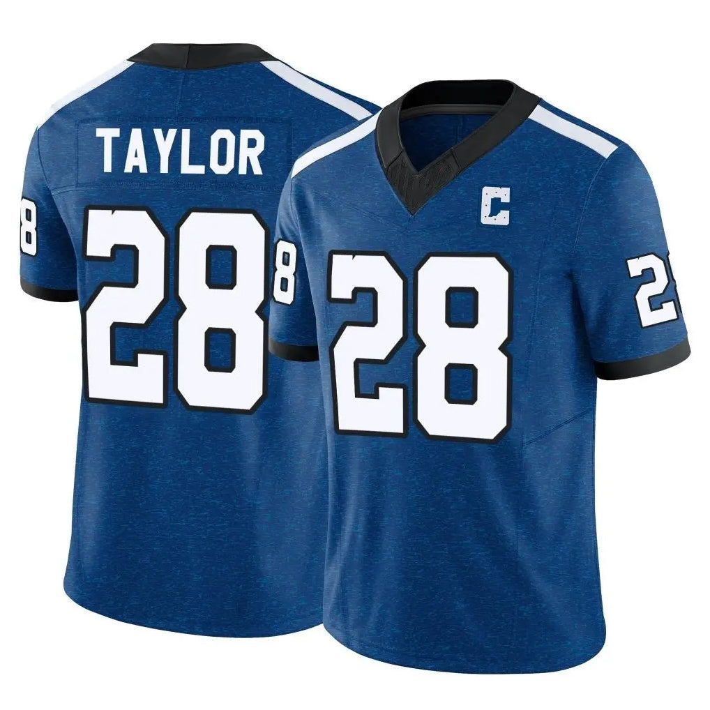 Kooe IN.Colts #28 Jonathan Taylor Player Royal Limited Indiana Nights Alternate Vapor F.U.S.E. Home Game Stitched Jerseys