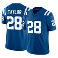 Kooe IN.Colts #28 Jonathan Taylor Player Royal Limited Vapor F.U.S.E. Home Game Stitched Jerseys