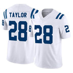 Kooe IN.Colts #28 Jonathan Taylor Player White Limited Vapor F.U.S.E. Home Game Stitched Jerseys