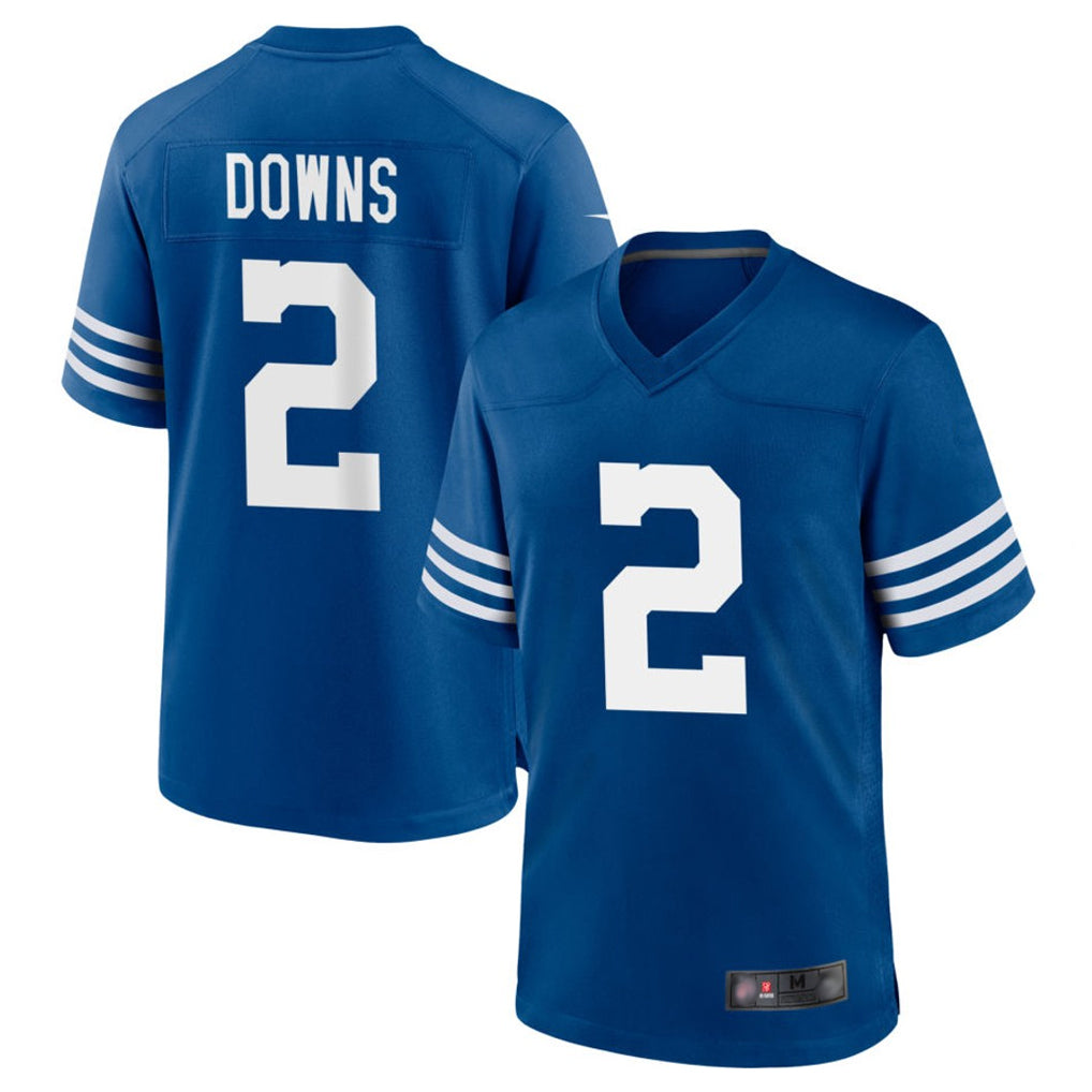 Kooe IN.Colts #2 Josh Downs Bynum Player Royal Limited Home Game Stitched Jerseys