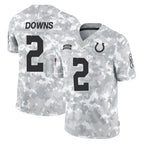 Kooe IN.Colts #2 Josh Downs Player Arctic Camo Salute To Service Limited Game Stitched Jerseys