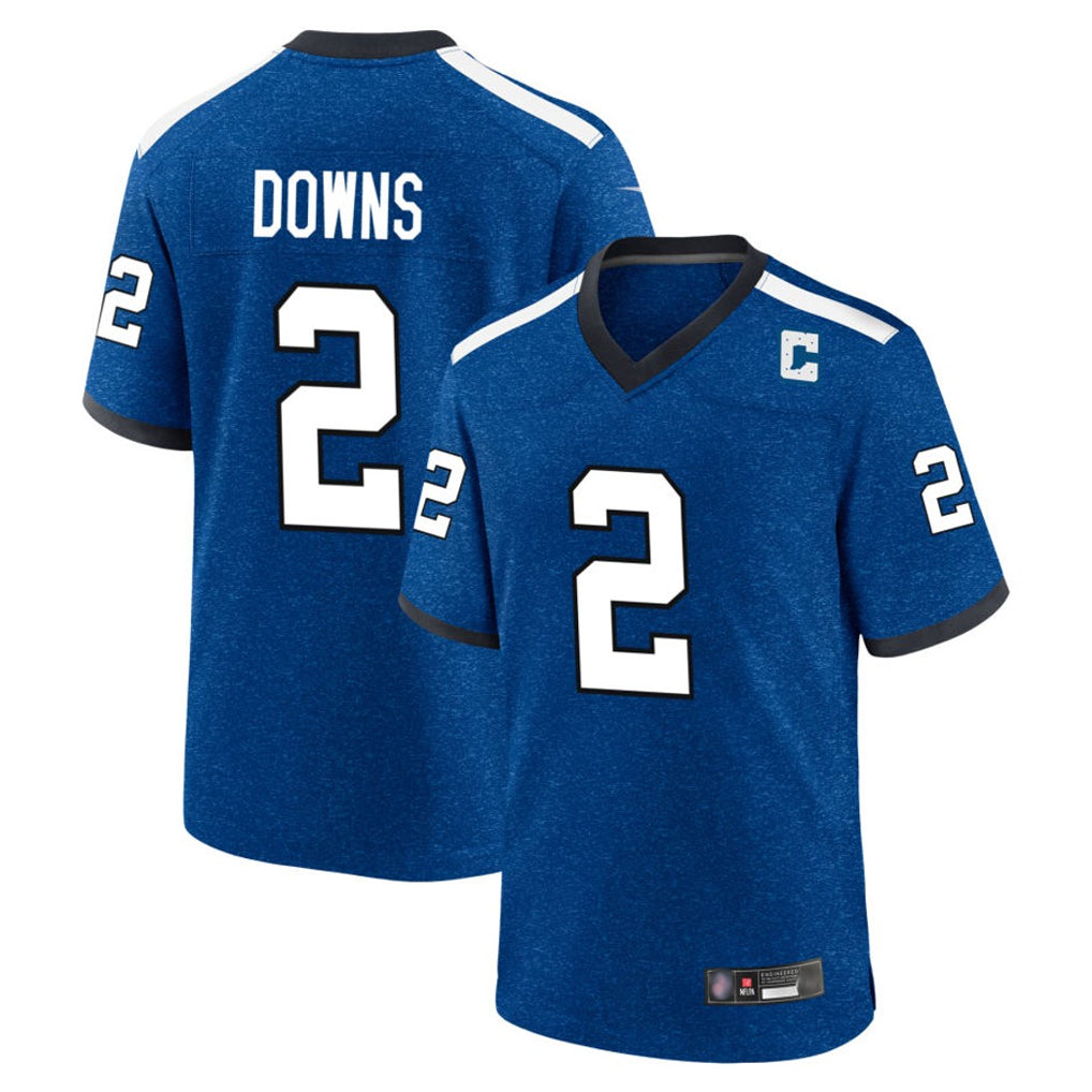 Kooe IN.Colts #2 Josh Downs Player Royal Alternate Indiana Nights Home Game Stitched Jerseys