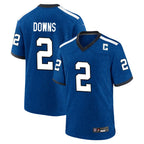 Kooe IN.Colts #2 Josh Downs Player Royal Alternate Indiana Nights Home Game Stitched Jerseys