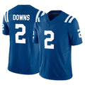 Kooe IN.Colts #2 Josh Downs Player Royal Limited Vapor F.U.S.E. Home Game Stitched Jerseys