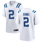 Kooe IN.Colts #2 Josh Downs Player White Home Game Stitched Jerseys