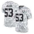 Kooe IN.Colts #53 CJ Allen Player Arctic Camo Salute To Service Limited Game Stitched Jerseys