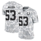 Kooe IN.Colts #53 CJ Allen Player Arctic Camo Salute To Service Limited Game Stitched Jerseys