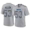 Kooe IN.Colts #53 CJ Allen Player Gray Atmosphere Fashion Home Game Stitched Jerseys