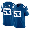 Kooe IN.Colts #53 CJ Allen Player Royal Limited Vapor F.U.S.E. Home Game Stitched Jerseys