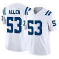 Kooe IN.Colts #53 CJ Allen Player White Limited Vapor F.U.S.E. Home Game Stitched Jerseys