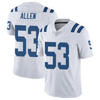 Kooe IN.Colts #53 CJ Allen Player White Limited Vapor Untouchable Home Game Stitched Jerseys