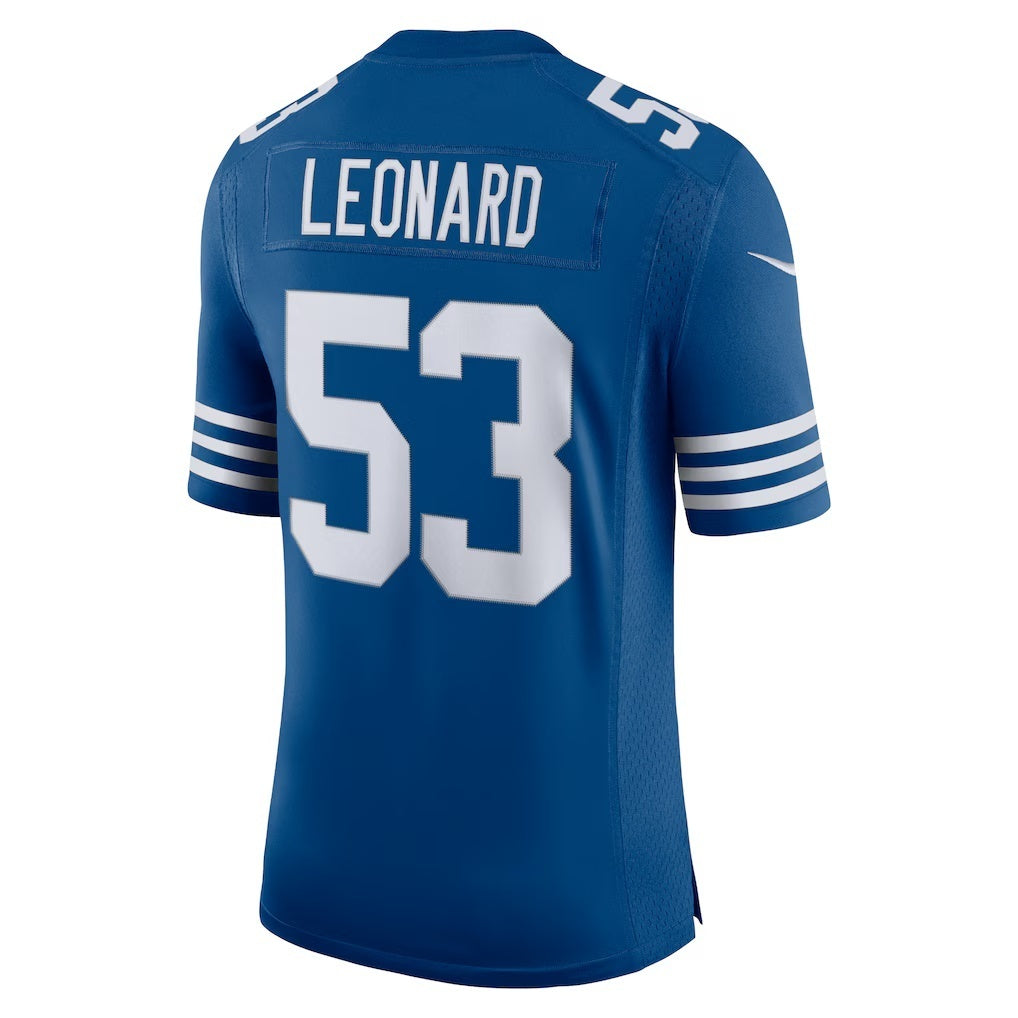 Kooe IN.Colts #53 Darius Leonard Royal Alternate Vapor Limited Stitched Jerseys