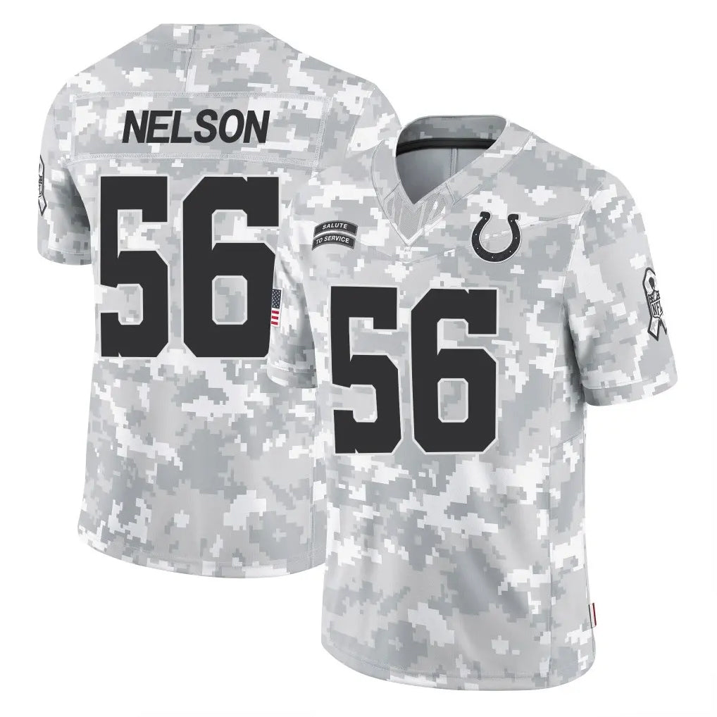 Kooe IN.Colts #56 Quenton Nelson Player Arctic Camo Salute To Service Limited Game Stitched Jerseys