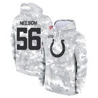 Kooe IN.Colts #56 Quenton Nelson Player Arctic Camo Salute to Service Hoodies Limited Game Stitched Jerseys