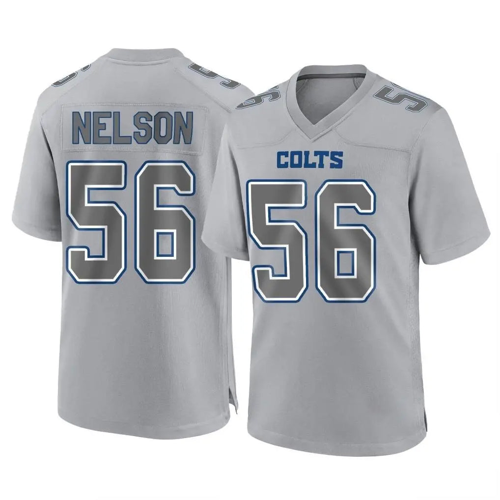 Kooe IN.Colts #56 Quenton Nelson Player Gray Atmosphere Fashion Home Game Stitched Jerseys